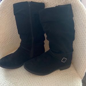 Wonder Nation mid calf black boots size 2
